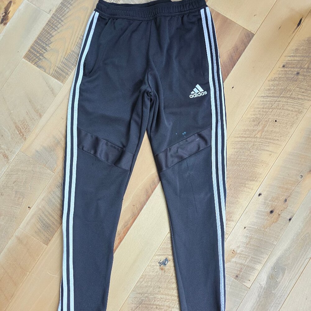 Adidas Tiro 19 Pants Black with White Stripe Size Medium